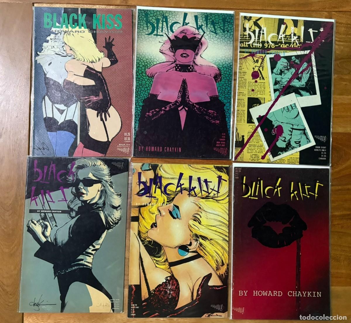 C&oacute;mics: BLACK KISS 6, 7, 8, 9, 10, 12 HOWARD CHAYKIN COMICS Ingles US / 6.0 FN+