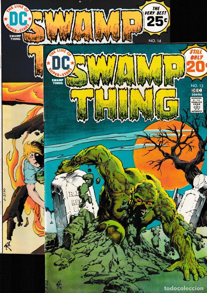 C&oacute;mics: SWAMP THING 13 14 16 17 18 19 21 23 24 LOTE DE 9 - DC 1974-1976 VFN