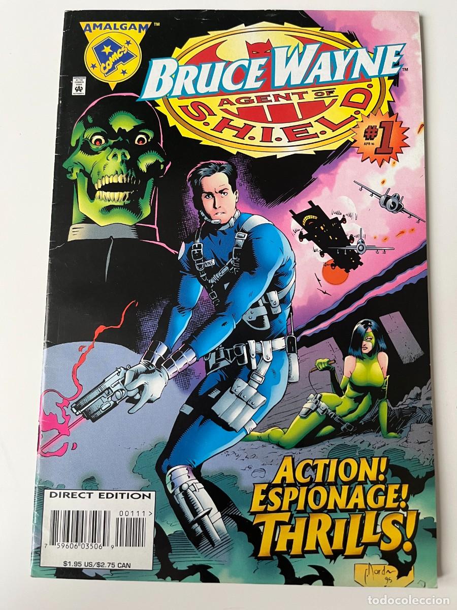 C&oacute;mics: Lote Amalgam Amazon Bruce Wayne Bullets & Bracelets DC Marvel 1996 - Foto 2