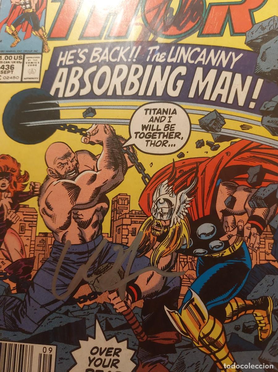 C&oacute;mics: comic thor Marvel firma de Stan Lee y chris hemsworth con Certificado autenticidad
