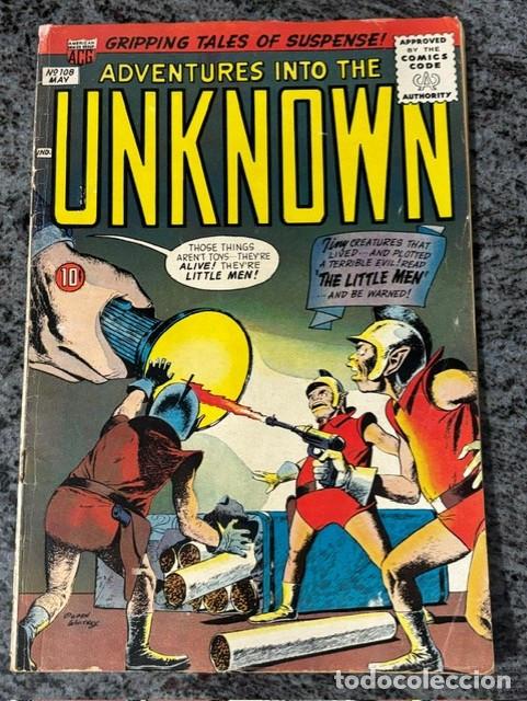 C&oacute;mics: ADVENTURES INTO THE UNKNOWN N&ordm; 108 (MAYO 1959). ORIGINAS USA (AGC COMICS). JOHN BUSCEMA