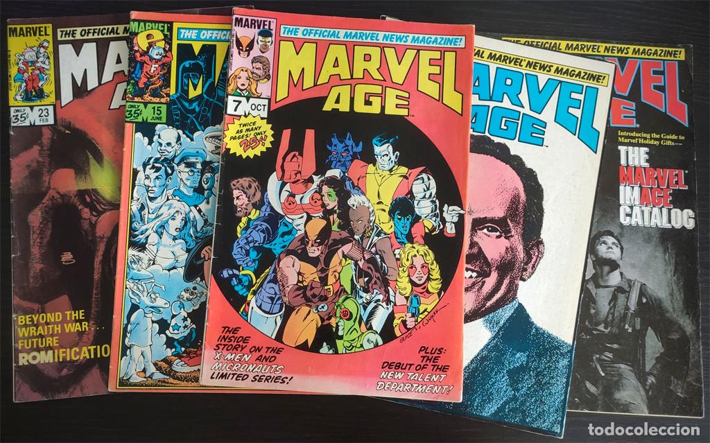 C&oacute;mics: Lote de revistas Marvel Age (1983-1989)