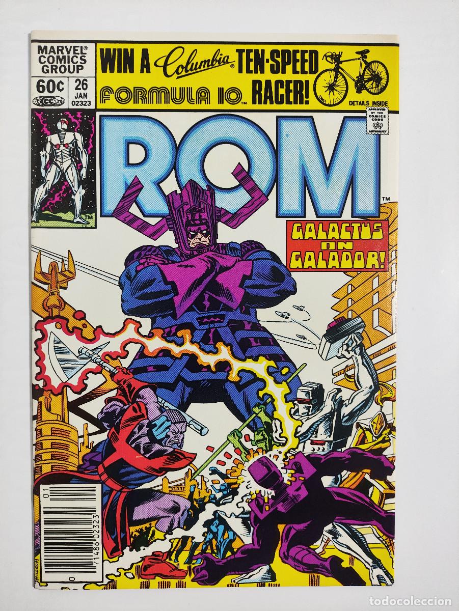 C&oacute;mics: Rom Spaceknight 26 &ndash; Marvel Comics USA Original 1982 - Galactus - Foto 1