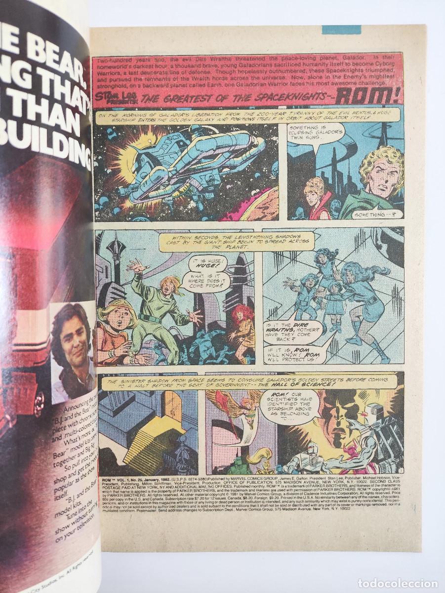 C&oacute;mics: Rom Spaceknight 26 &ndash; Marvel Comics USA Original 1982 - Galactus - Foto 6
