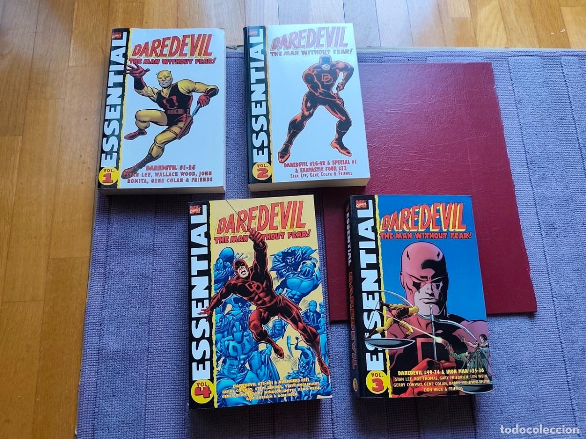 C&oacute;mics: ESSENTIAL DAREDEVIL USA tomos 1-2-3-4. Muy buen estado. B/n.