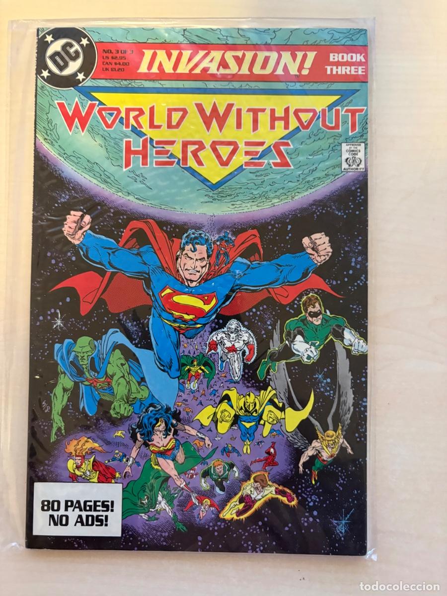 C&oacute;mics: Invasion! #3 &ndash; World Without Heroes, Book Three of Three (DC Comics USA, 1988)