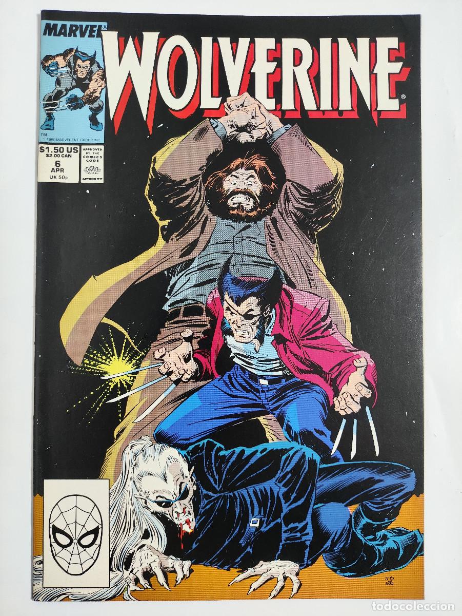 C&oacute;mics: Wolverine 6 &ndash; John Buscema &ndash; Marvel Comics USA 1989