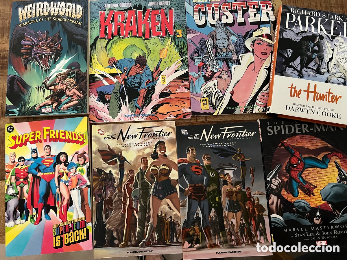 C&oacute;mics: Lote c&oacute;mics Spiderman Masterworks New Frontier Custer Kraken 3 - Foto 1