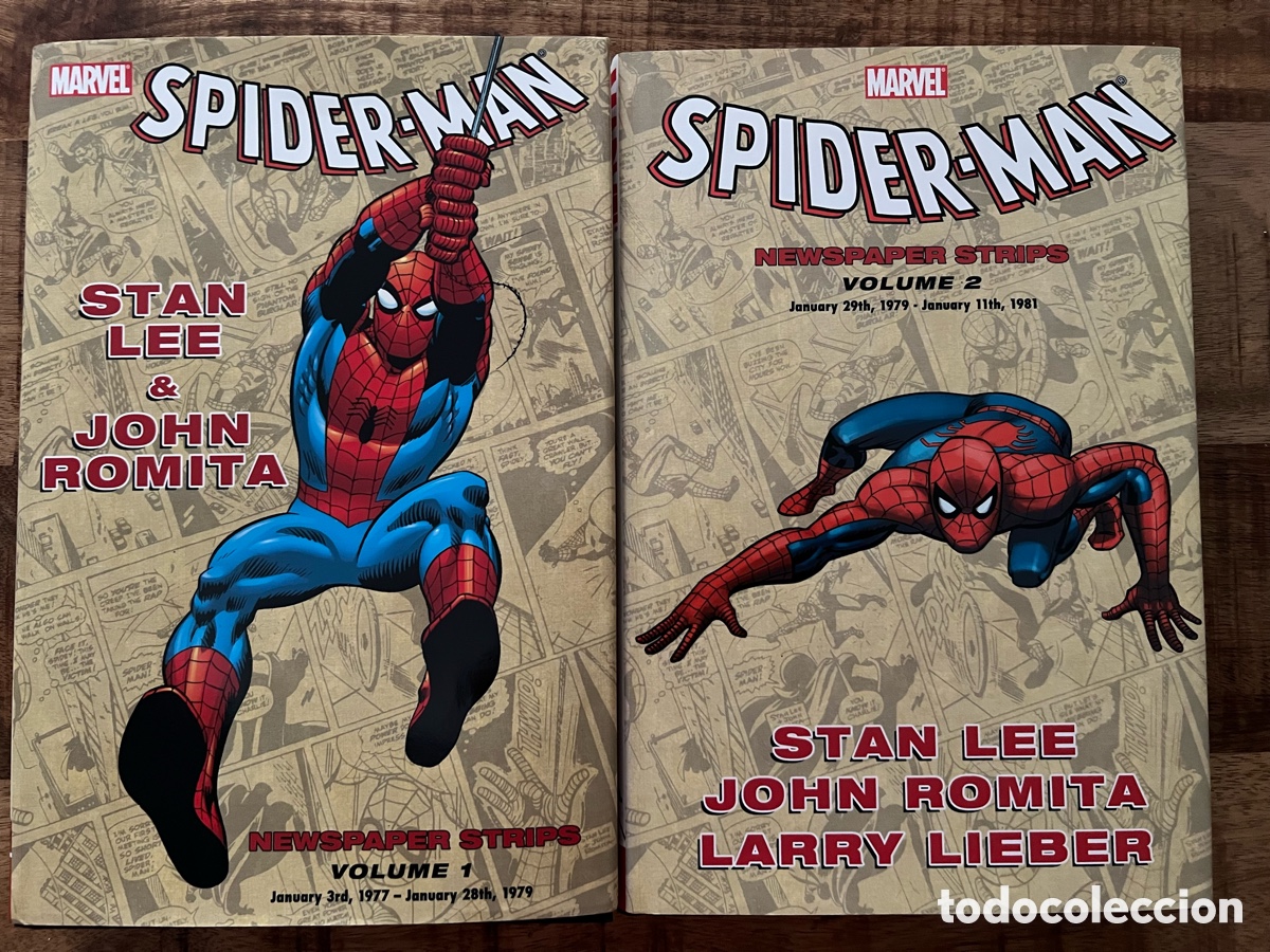 C&oacute;mics: Spiderman Newspaper Strips 1 y 2 Marvel Stan Lee John Romita Larry Lieber