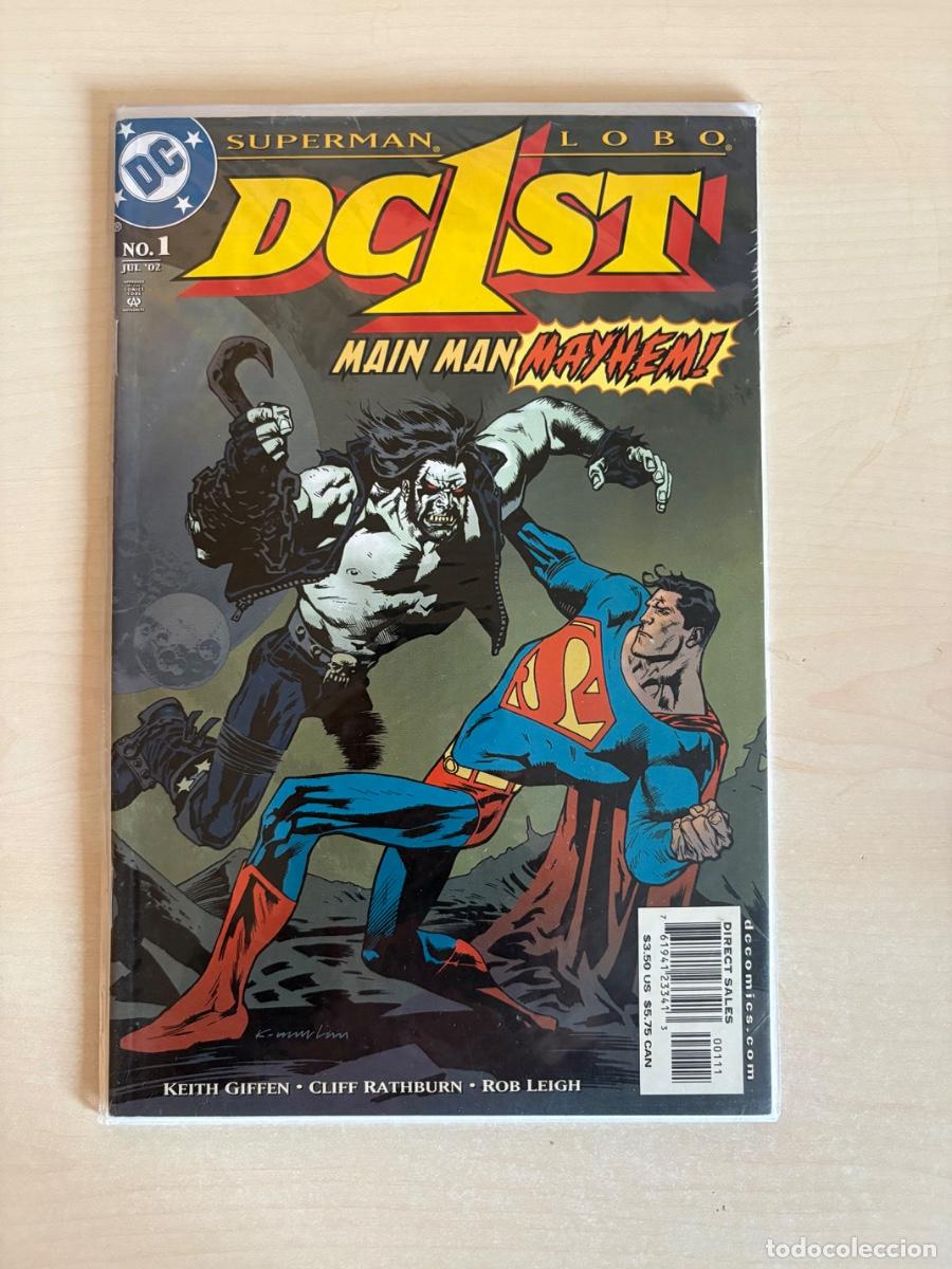 C&oacute;mics: DC First: Superman/Lobo #1 &ndash; Main Man Mayhem! (DC Comics USA, 2002)