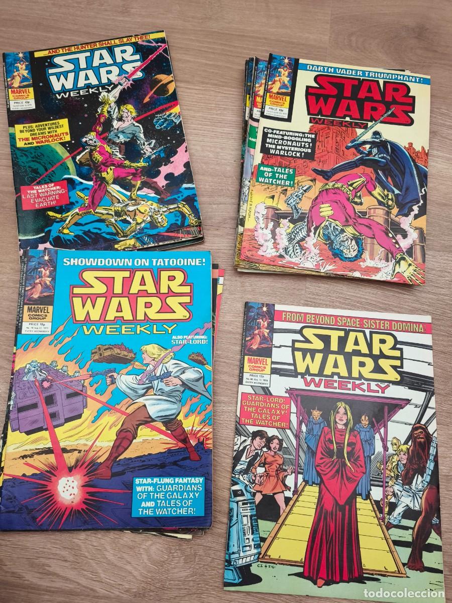 C&oacute;mics: Lote 24 comics 1979 Marvel UK Star Wars Weekly n&uacute;meros del 63 al 86