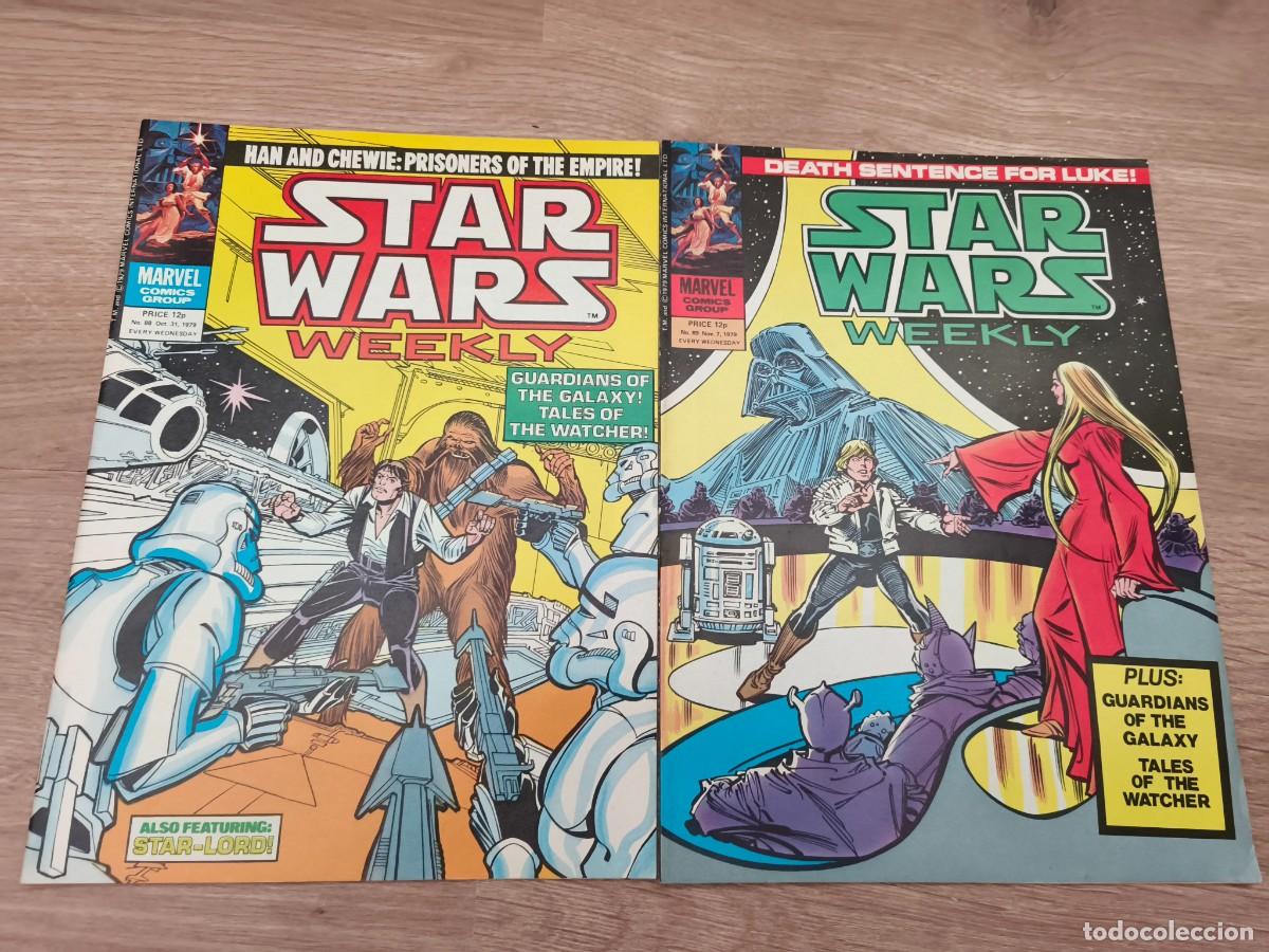 C&oacute;mics: Lote 2 comics 1979 Marvel UK Star Wars Weekly n&uacute;meros del 88 y 89