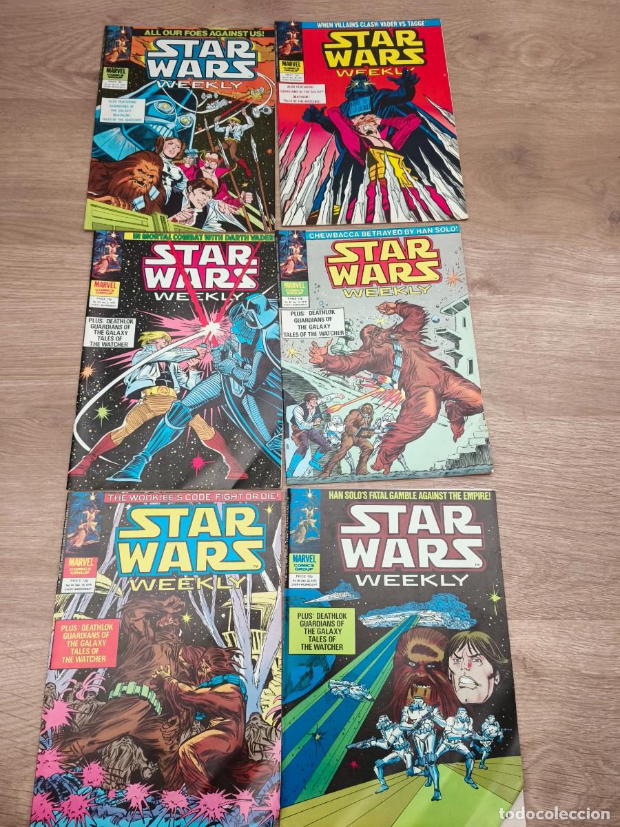 C&oacute;mics: Lote 6 comics 1979 Marvel UK Star Wars Weekly n&uacute;meros del 91 al 96