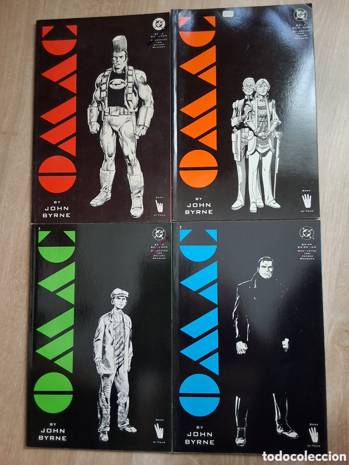 C&oacute;mics: Omac comic americano de John Byrne coleccion completa de 4 n&uacute;meros a&ntilde;o 1991