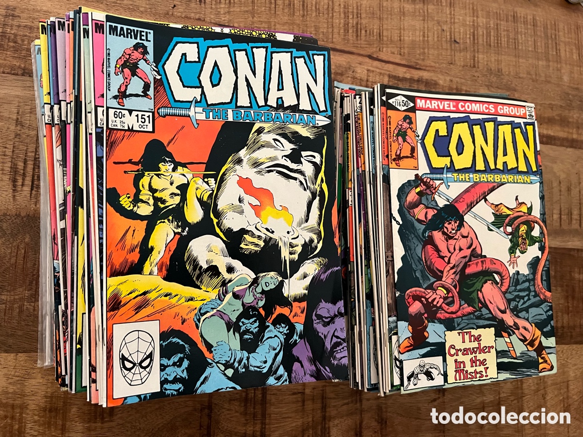 C&oacute;mics: Lote Conan The Barbarian 83 c&oacute;mics Marvel USA 116-199