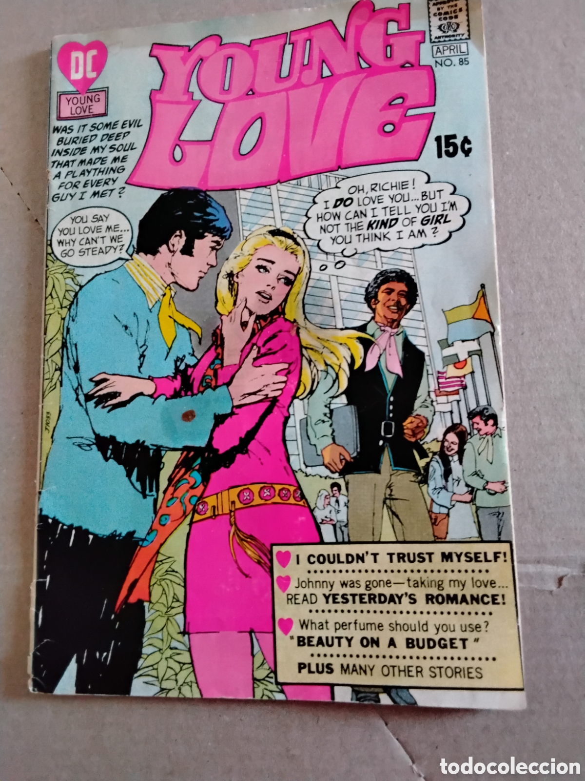 C&oacute;mics: C&Oacute;MIC YOUNG LOVE. DC. 1971. N⁰ 85