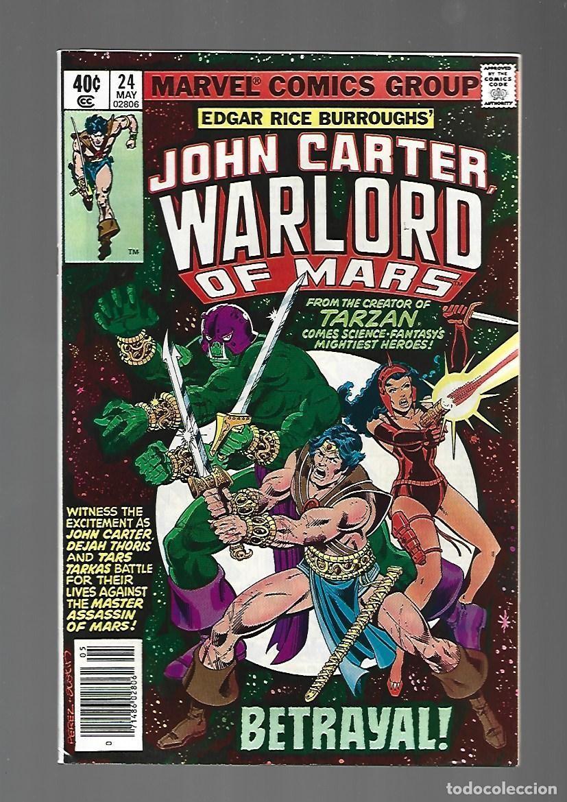 C&oacute;mics: John Carter, Warlord of Mars, 24, 1979, Marvel, muy buen estado. Caja DA.
