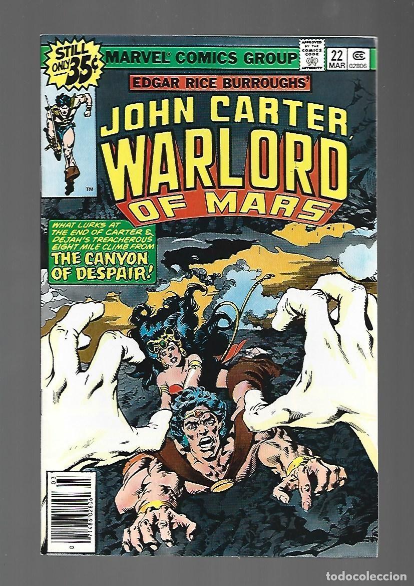 C&oacute;mics: John Carter, Warlord of Mars, 22, 1979, Marvel, muy buen estado. Caja DA.