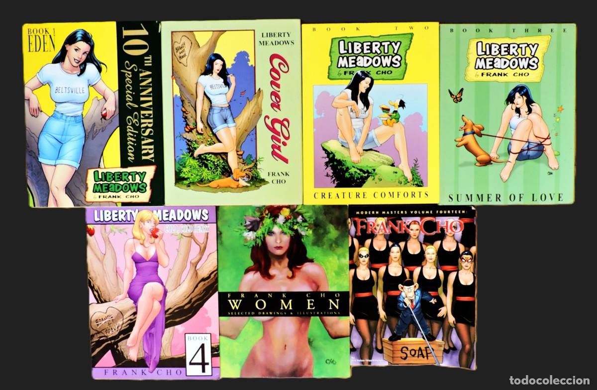 C&oacute;mics: FRANK CHO Liberty Meadows Lote de 7 libros en ingl&eacute;s