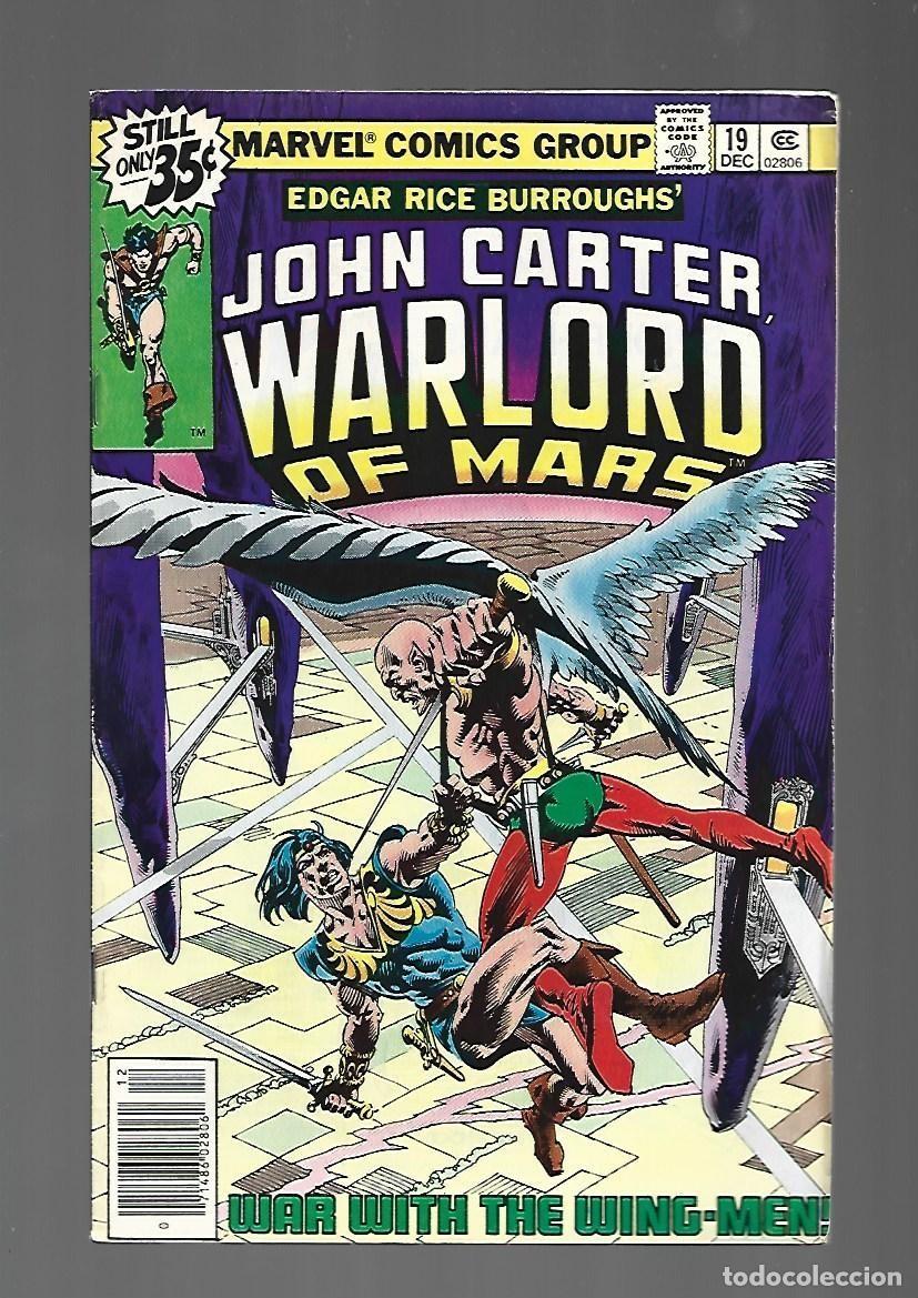 C&oacute;mics: John Carter, Warlord of Mars, 19, 1978, Marvel, muy buen estado. Caja DA.