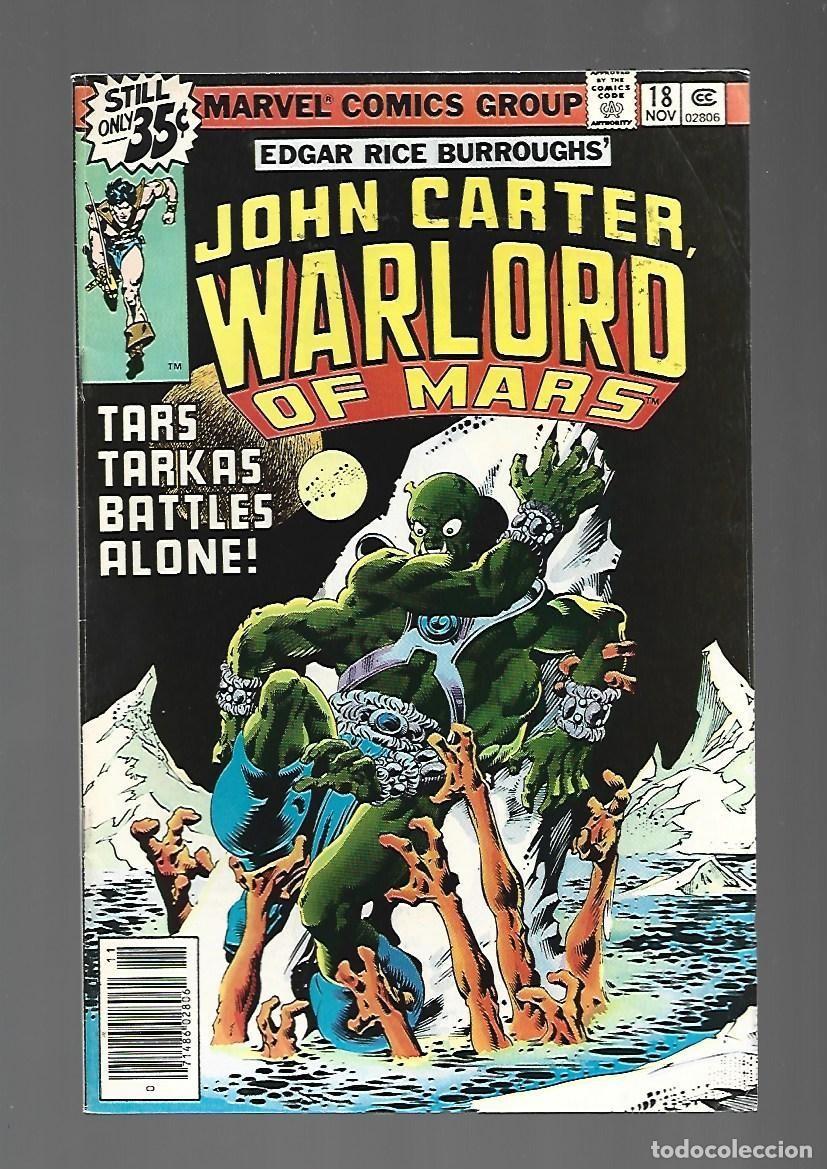 C&oacute;mics: John Carter, Warlord of Mars, 18, 1978, Marvel, muy buen estado. Caja DA.