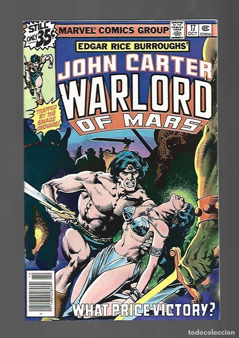 C&oacute;mics: John Carter, Warlord of Mars, 17, 1978, Marvel, muy buen estado. Caja DA.