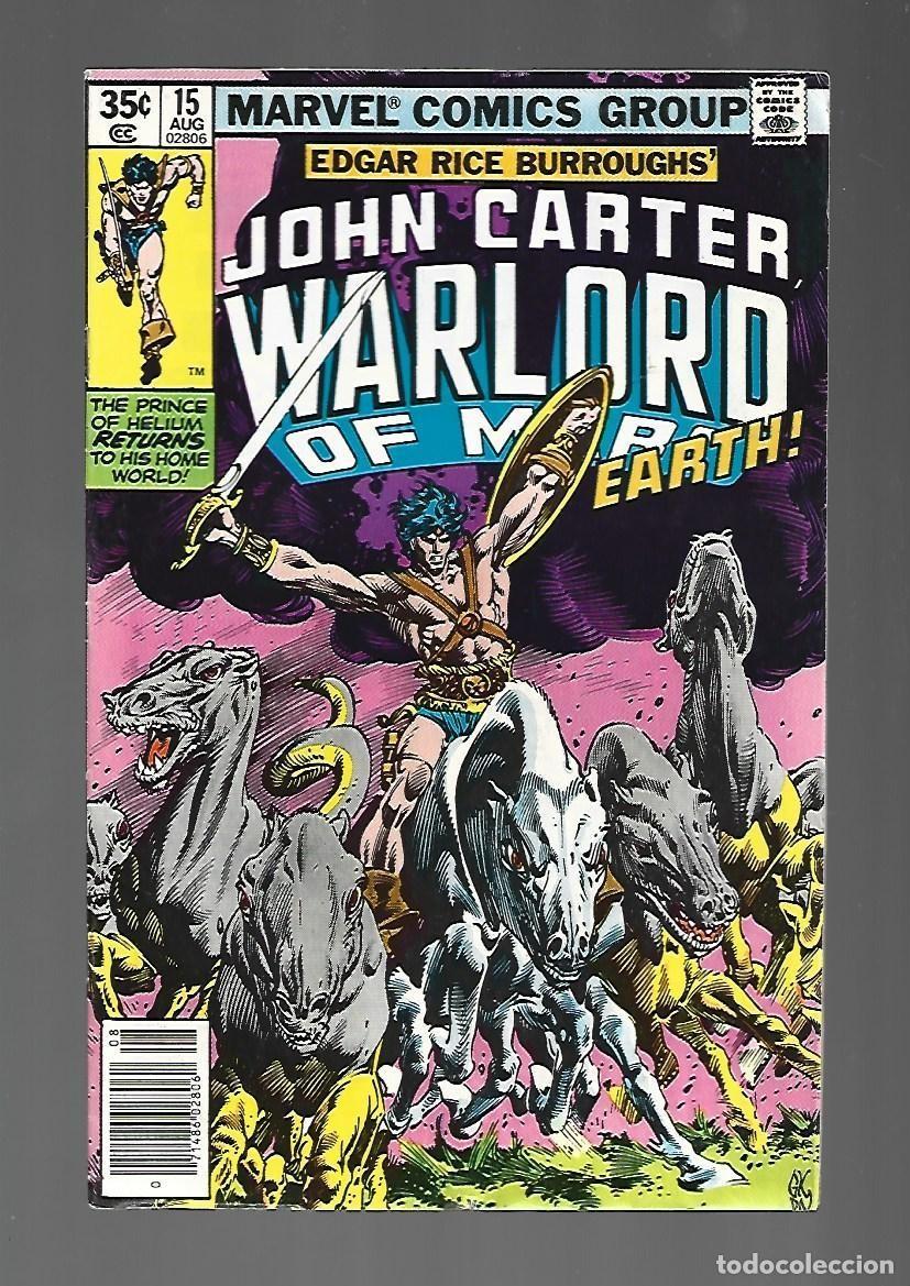 C&oacute;mics: John Carter, Warlord of Mars, 15, 1978, Marvel, muy buen estado. Caja DA.