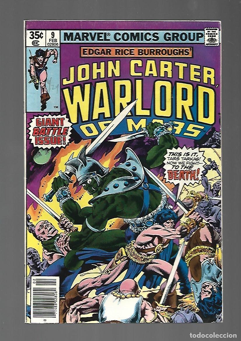 C&oacute;mics: John Carter, Warlord of Mars, 9, 1977, Marvel, muy buen estado. Caja DA.
