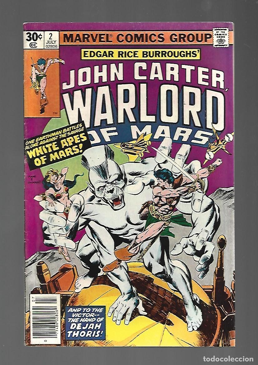 C&oacute;mics: John Carter, Warlord of Mars, 2, 1977, Marvel, muy buen estado. Caja DA.