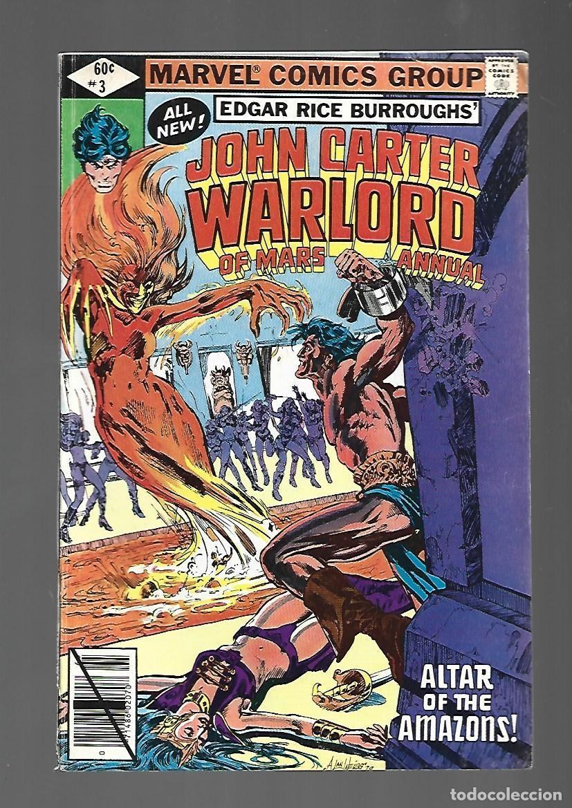 C&oacute;mics: John Carter, Warlord of Mars, annual, 3, 1979, Marvel, muy buen estado. Caja DA.