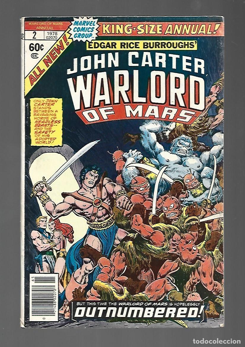 C&oacute;mics: John Carter, Warlord of Mars, annual, 2, 1978, Marvel, muy buen estado. Caja DA.
