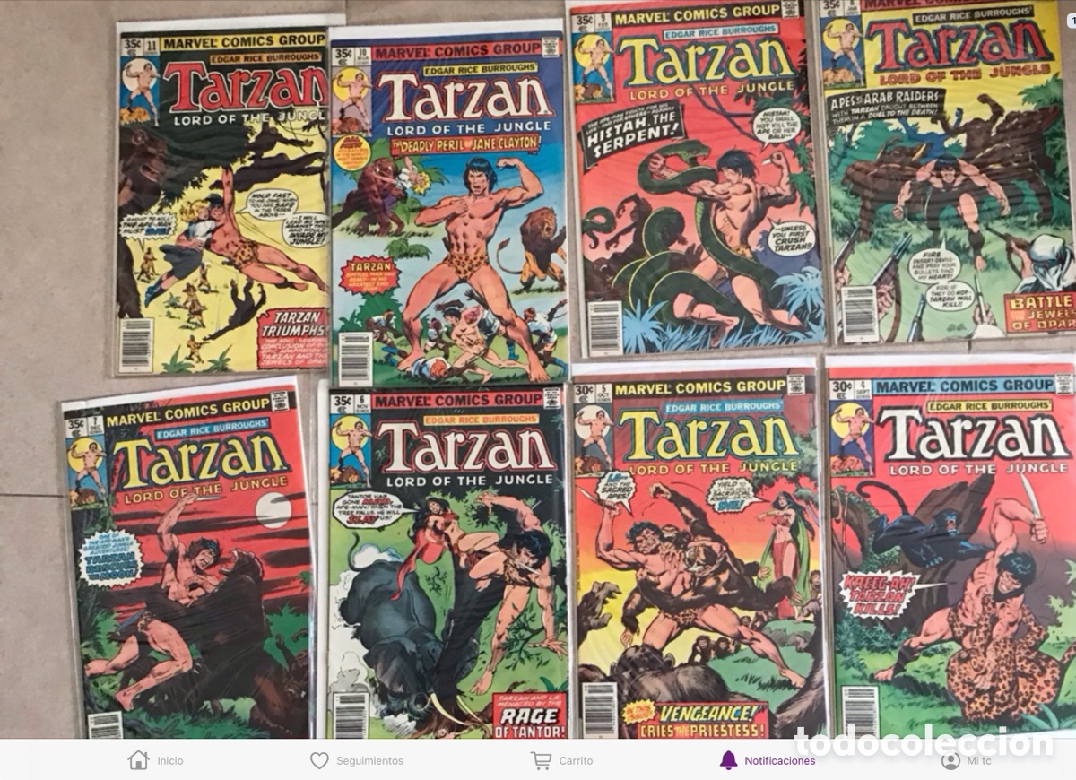 C&oacute;mics: Miehuelito Tarzan John buscema