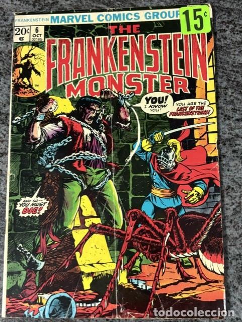 C&oacute;mics: THE MONSTER OF FRANKENSTEIN N&ordm; 6 (OCTUBRE 1974. ORIGINAL MARVEL. DEFECTUOSO
