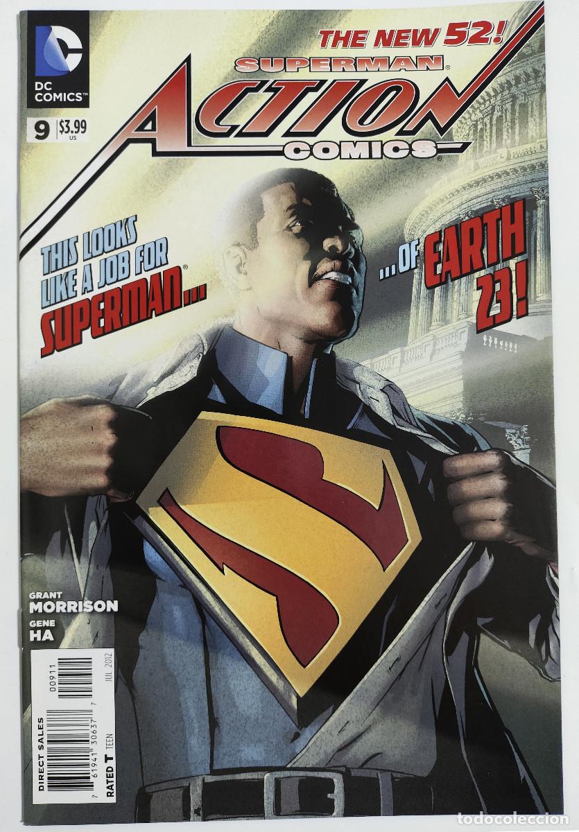 C&oacute;mics: Action Comics 9 &ndash; Black Superman &ndash; DC Comics USA 2012