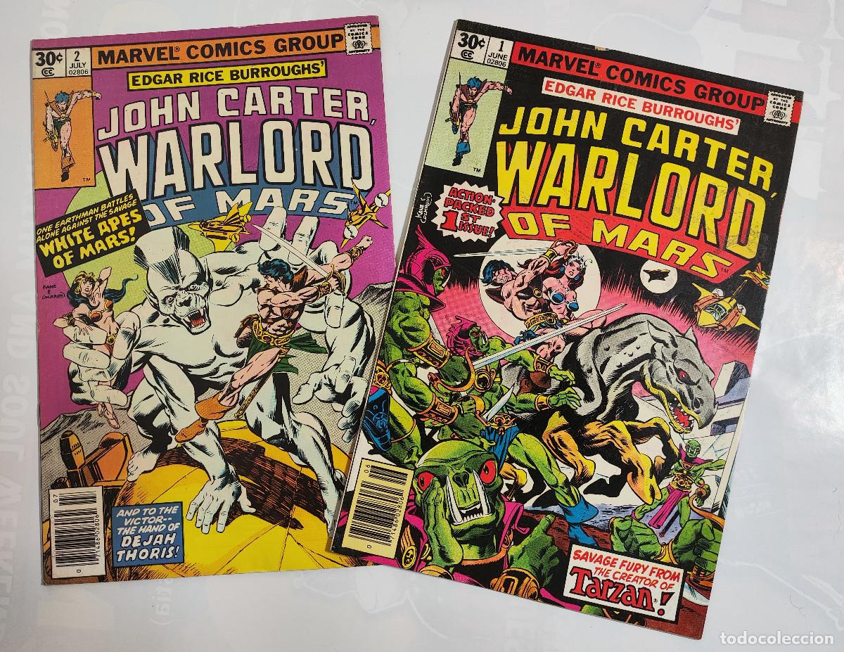 C&oacute;mics: John Carter Warlord of Mars 1 & 2 &ndash; Marvel Comics USA 1977