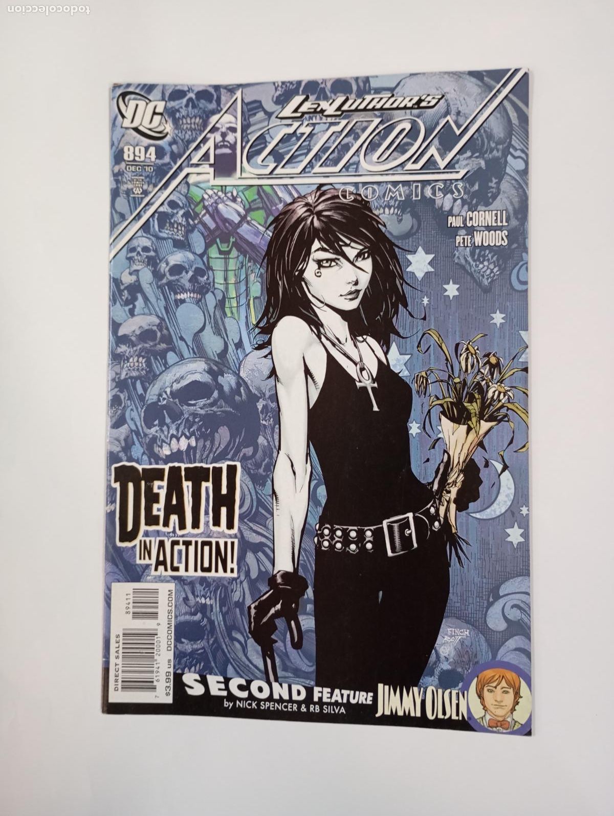 C&oacute;mics: Lexluthor's action comics. Death in action 894. DECEMBRE 2010. TDKR95