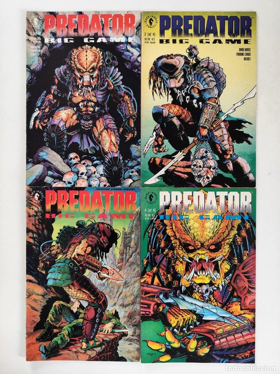C&oacute;mics: PREDATOR: BIG GAME # 1- 4 (J. Arcudi, E. Dorkin, Armando Gil) COMPLETA ~ Dark Horse (1991) + CARDS