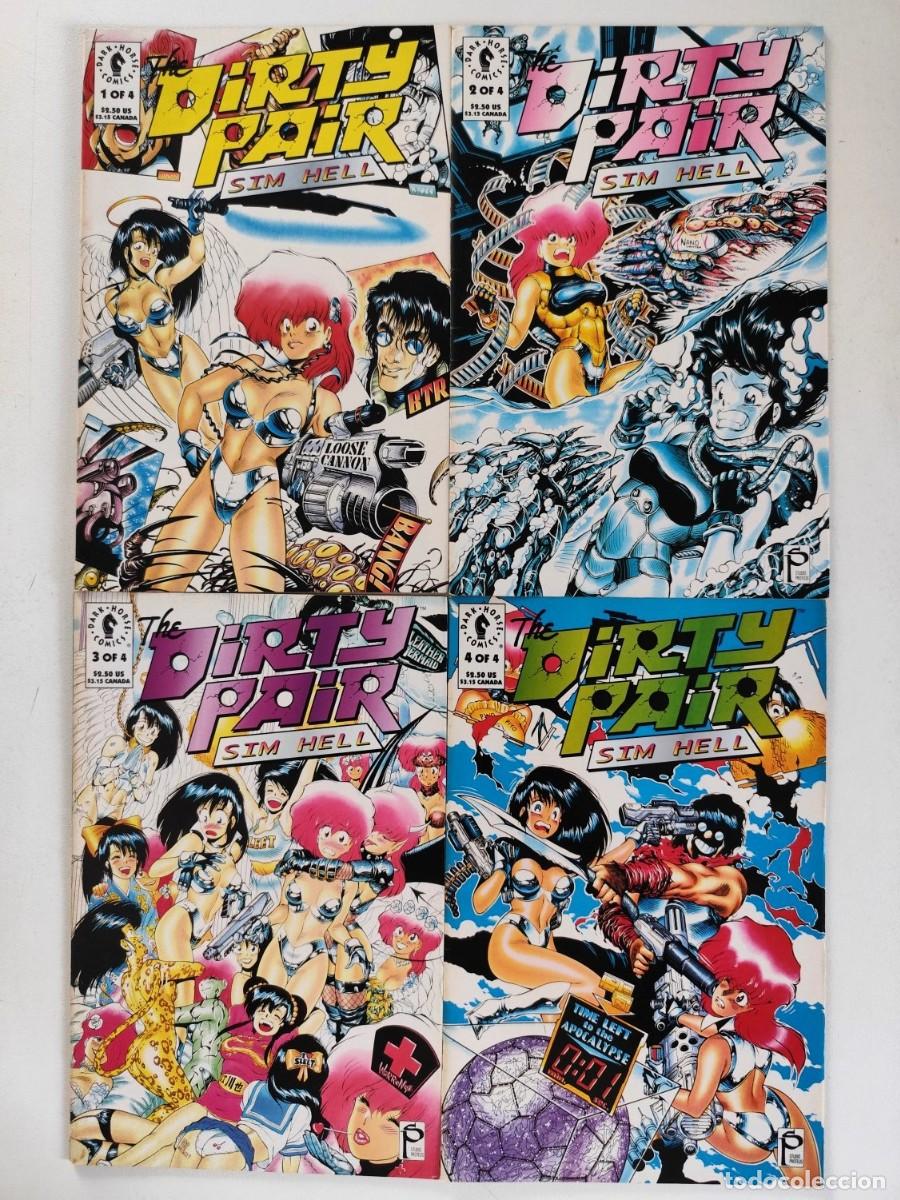 C&oacute;mics: The Dirty Pair: Sim Hell # 1-4 (ADAM WARREN) COMPLETA ~ Dark Horse (1993)