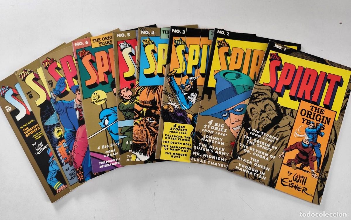 C&oacute;mics: THE SPIRIT The Origin Years # 1 2 3 4 5 6 7 8 10 (Will Eisner) CASI COMPLETA ~ Kitchen Sink (1992)