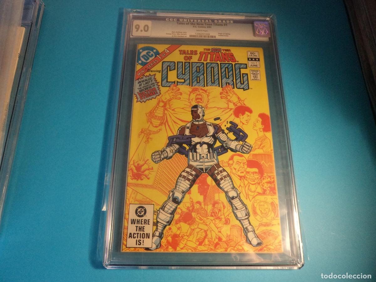 C&oacute;mics: Tales of the New Teen Titans #1 CGC 9,0 Origen Cyborg