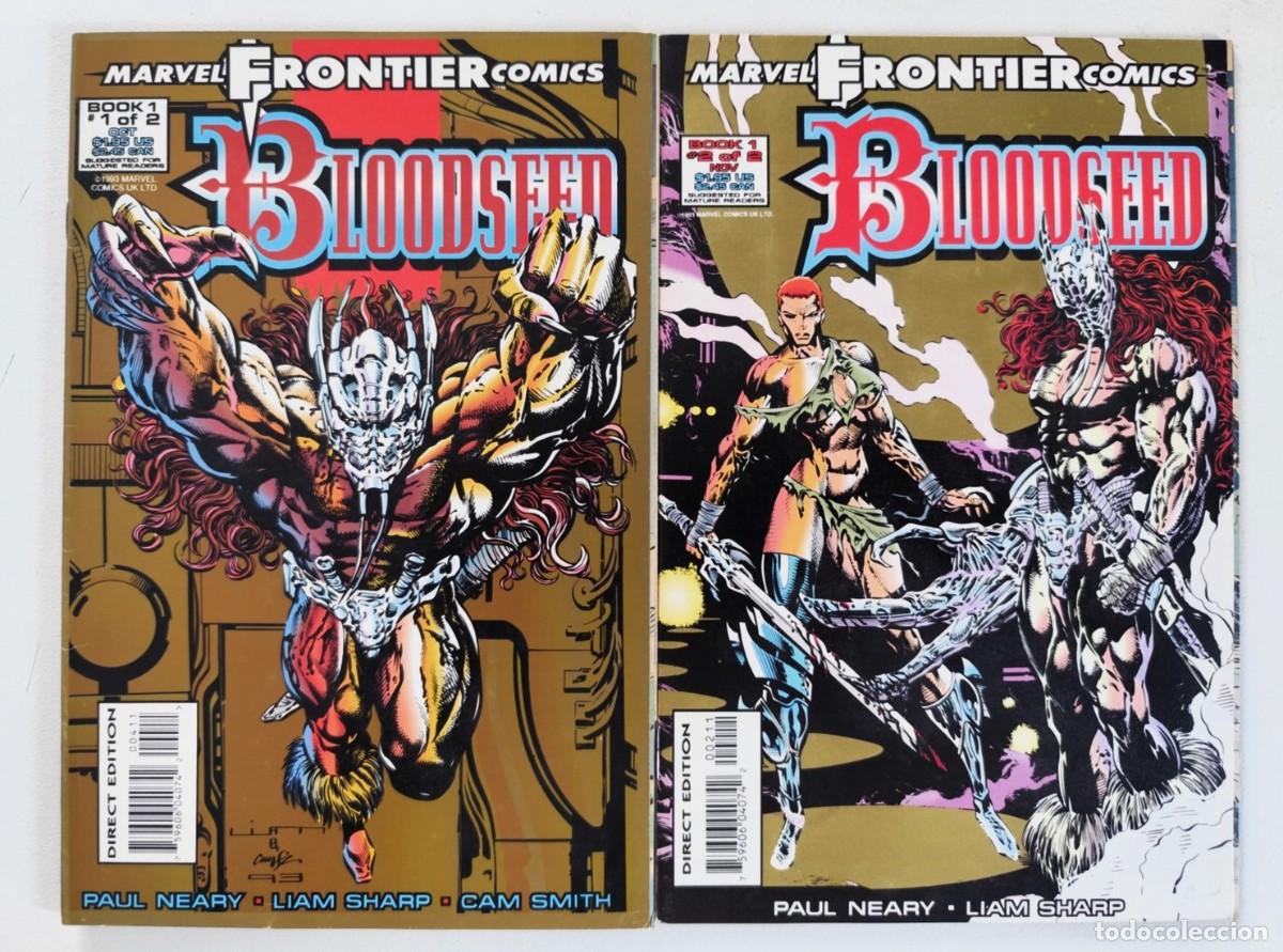 C&oacute;mics: BLOODSEED # 1-2 (Paul Neary & Liam Sharp) COMPLETA ~ Marvel UK (1993) Gold Ink Cover