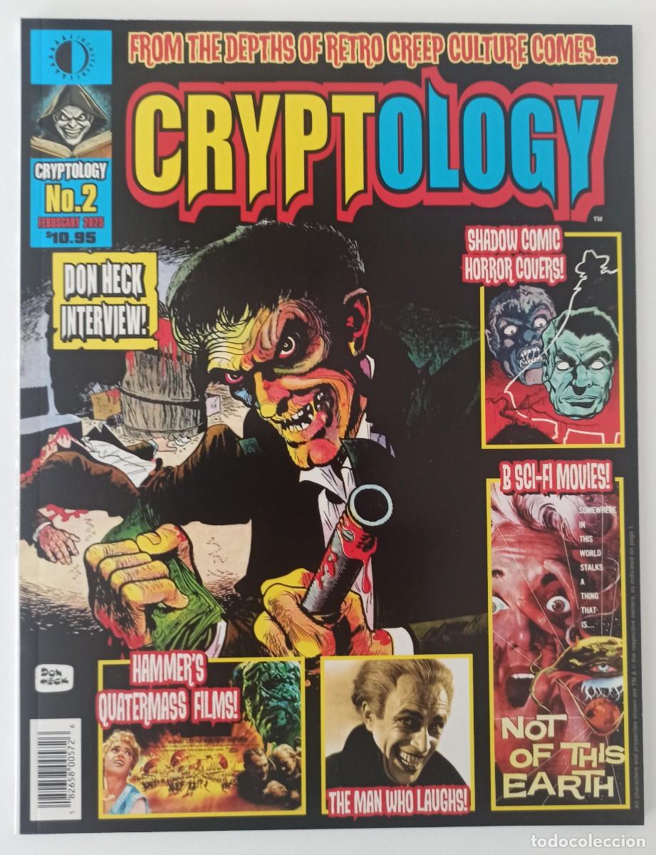 C&oacute;mics: CRYPTOLOGY MAGAZINE # 2 (TwoMorrows,2025) - DON HECK - HAMMER - SERIE B SCI-FI - TERROR