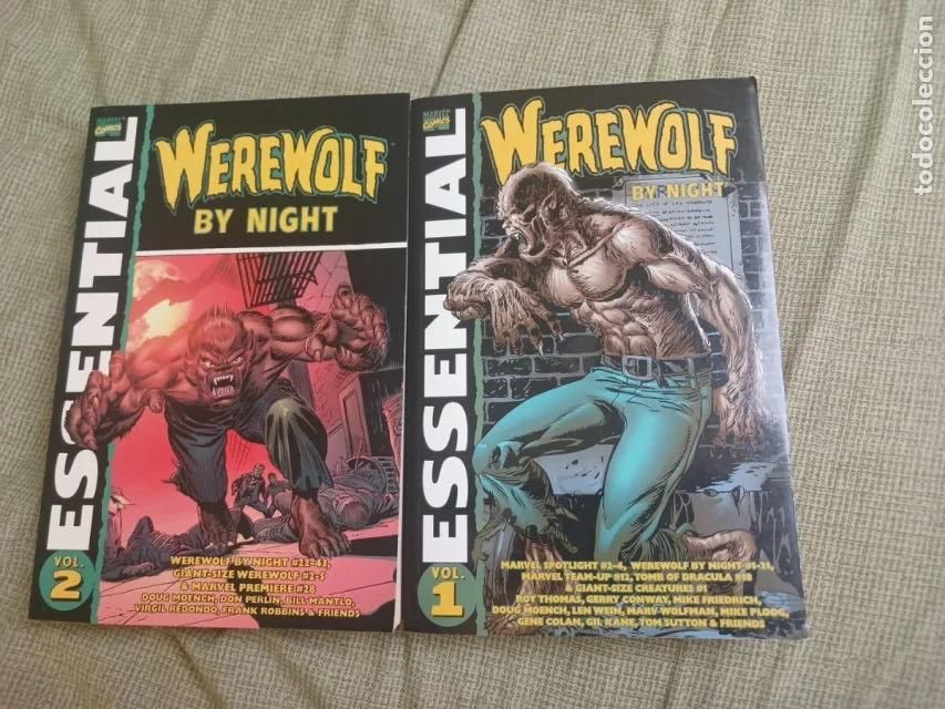 C&oacute;mics: Essential Werewolf by Night. COMPLETA. 2 TOMOS. MARVEL COMICS.
