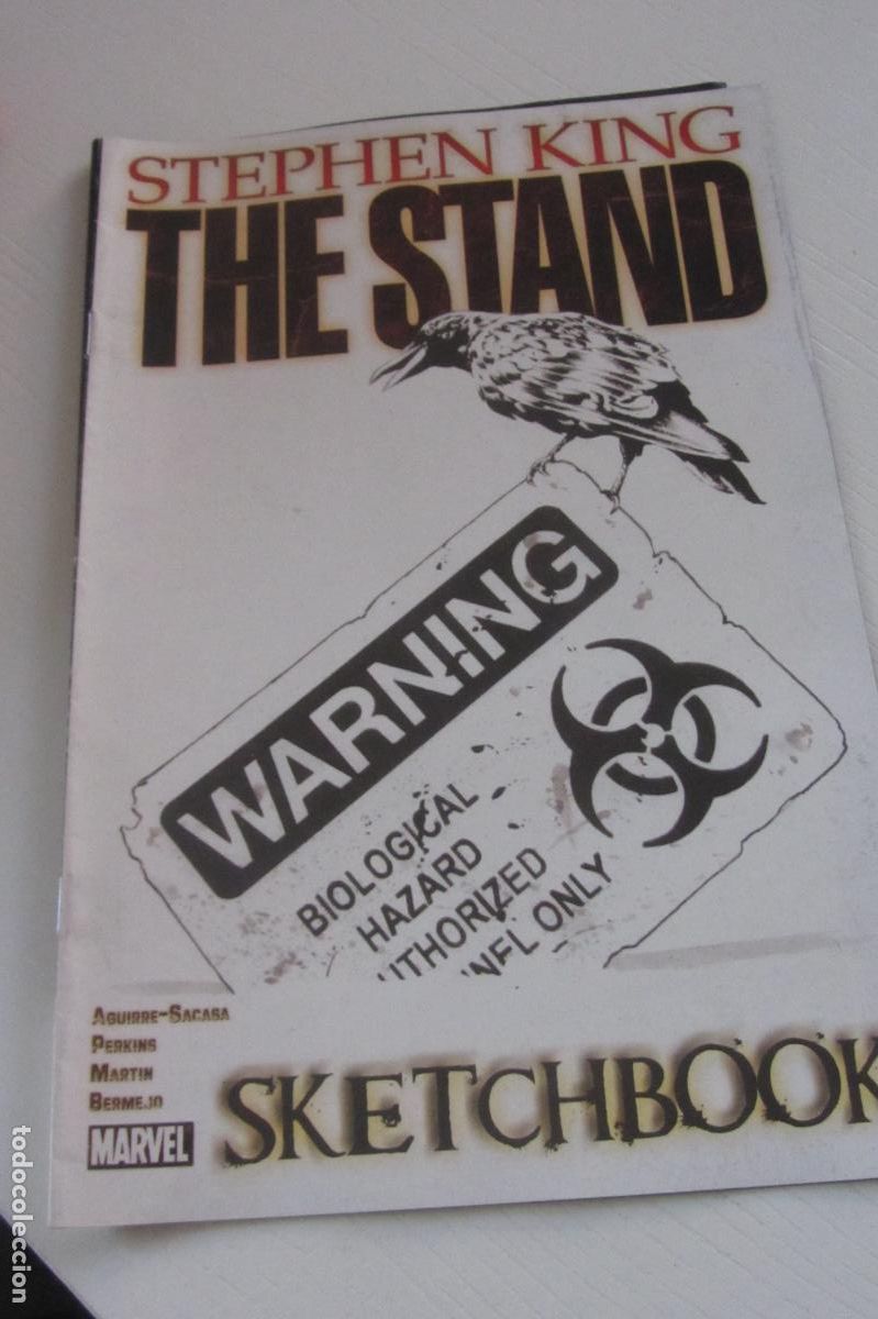 C&oacute;mics: Marvel comics. The stand sketchbook. Stephen King. Aguirre-Sacasa. Perkins. Martin. Bermejo ARX363