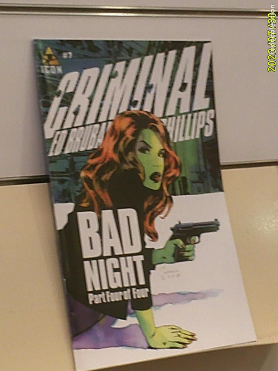 C&oacute;mics: CRIMINAL VOL. 2 N&ordm; 7 BAD NIGHT PART 4 OF 4 NOVEMBER 2008 ED BRUBAKER - ICON EN INGLES