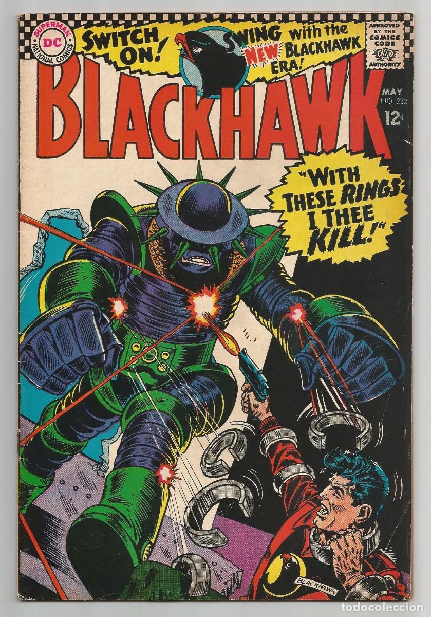C&oacute;mics: BLACKHAWK #232 FN+(6.5), DC COMICS 1967