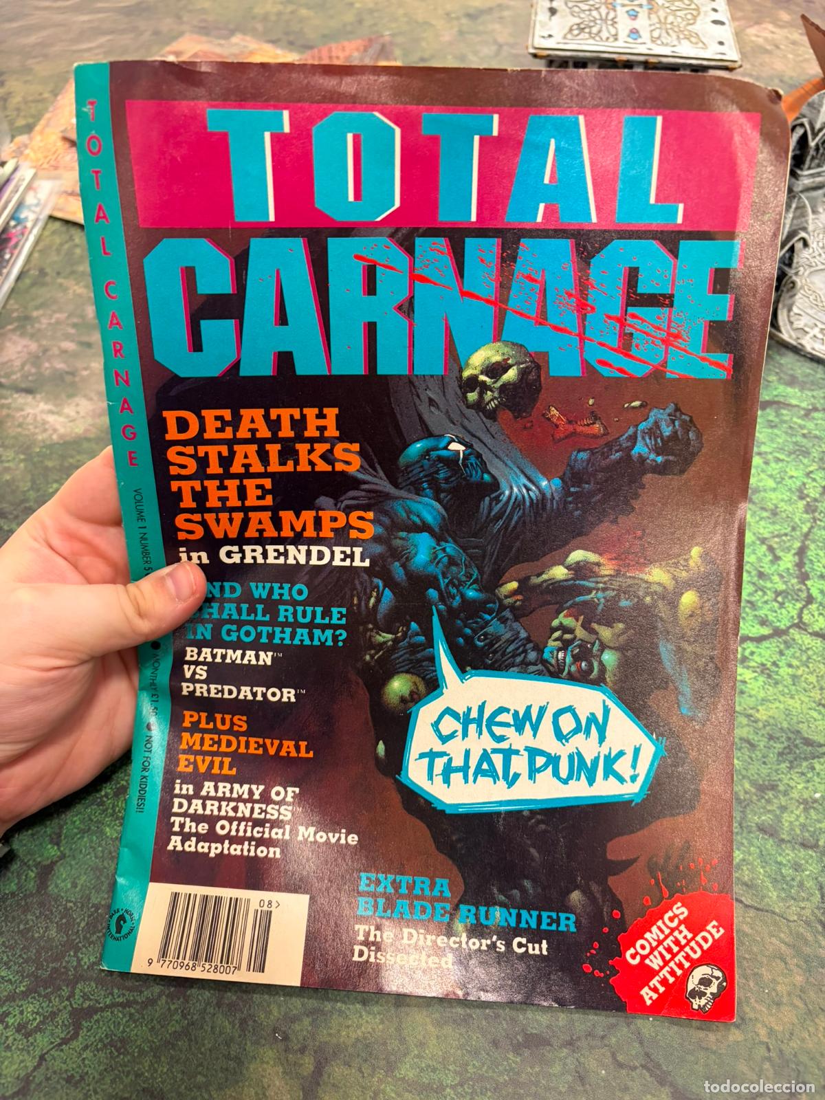 C&oacute;mics: TOTAL CARNAGE Comic - Vol 1 - No 5 - Date 08/1993 - Dark Horse Comic