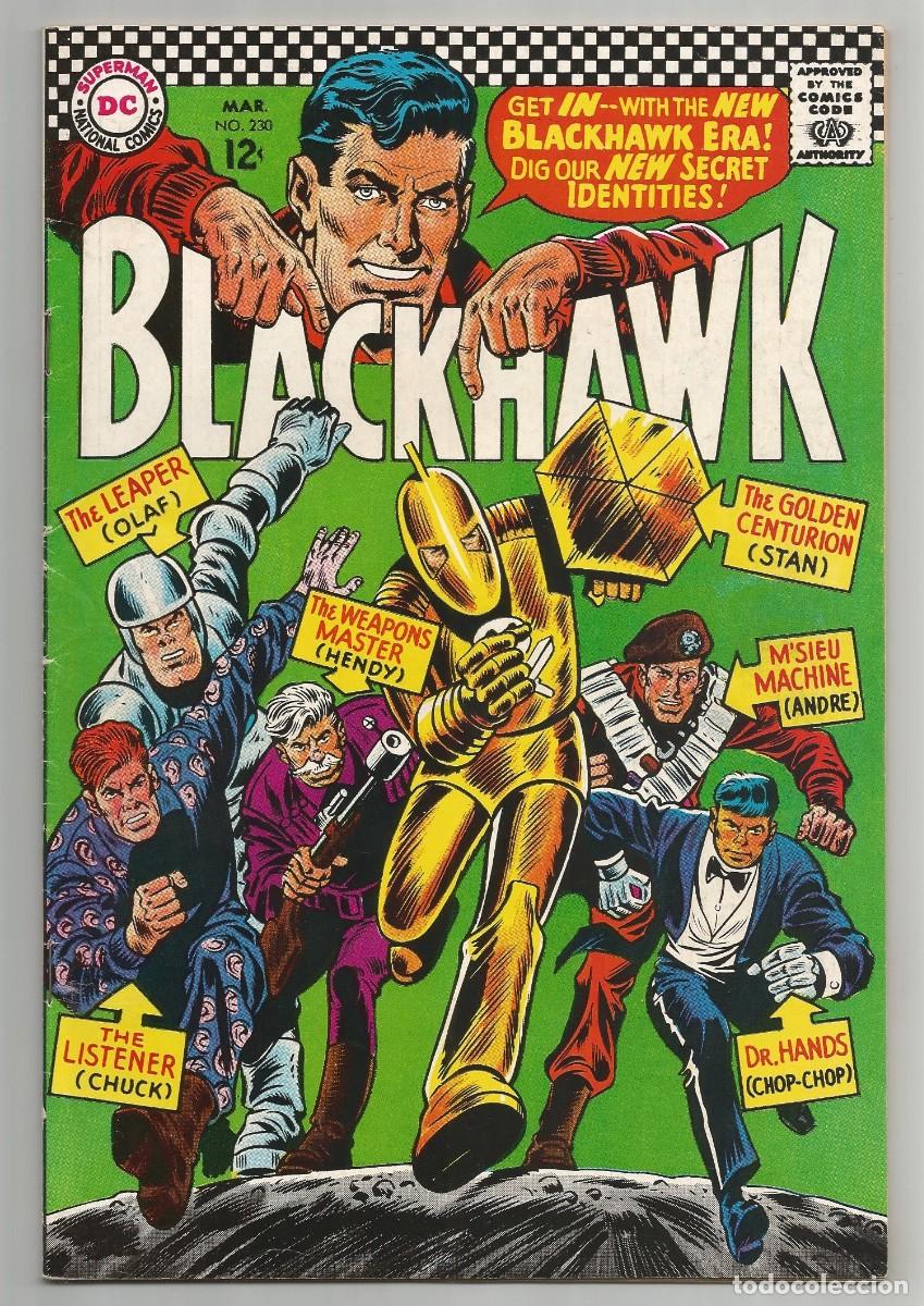 C&oacute;mics: BLACKHAWK #230 FN/VF(7.0), DC COMICS 1967