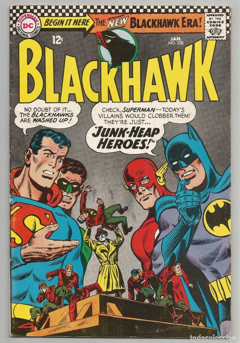 C&oacute;mics: BLACKHAWK #228 FN+(6.5), DC COMICS 1967