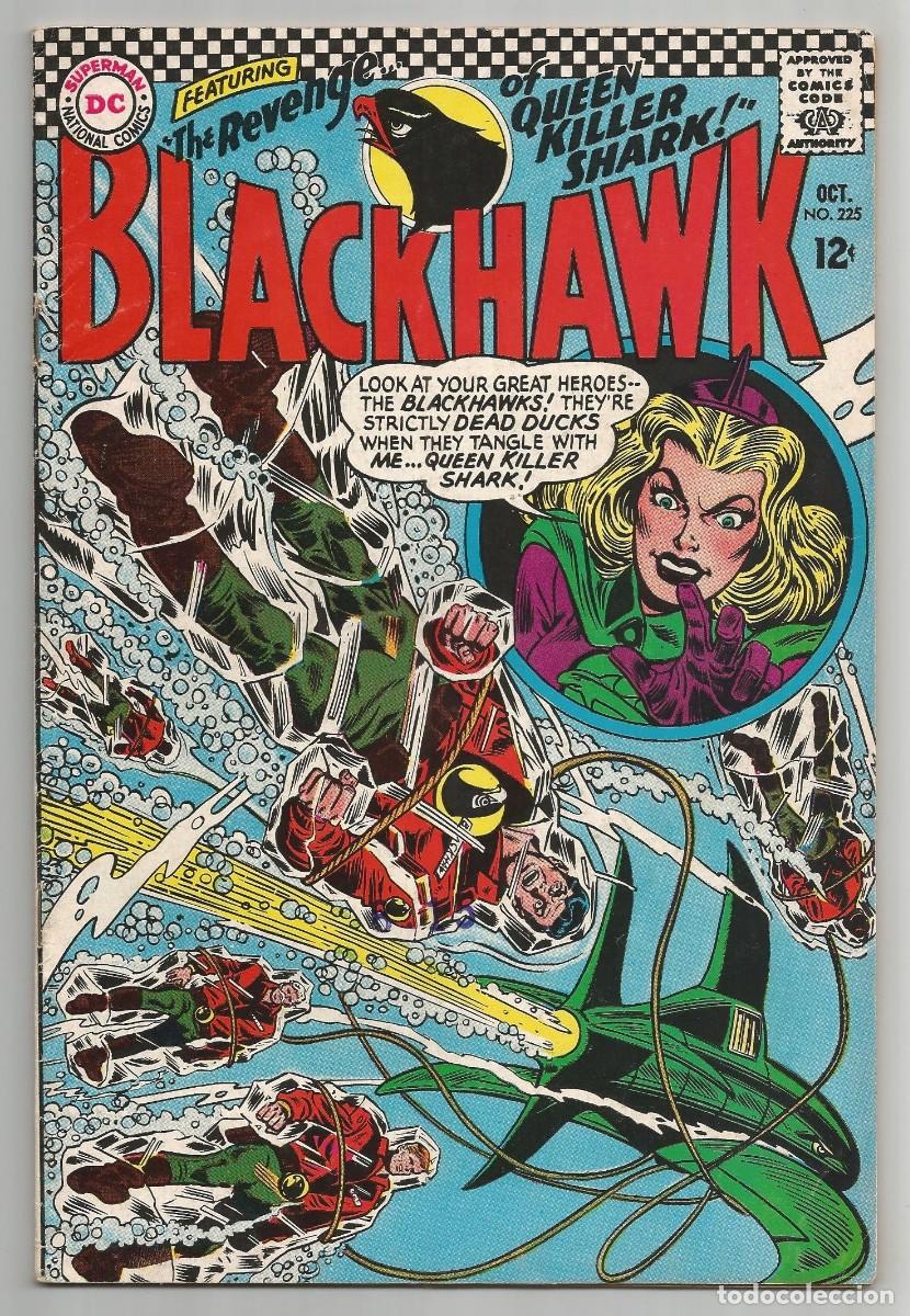 C&oacute;mics: BLACKHAWK #225 FN+(6.5), DC COMICS 1966